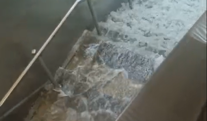 Keçiören'de metro istasyonunu su bastı!