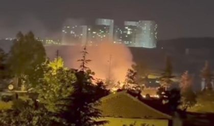 Ankara Kayaş'ta yangın paniği!