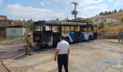 Pursaklar’da EGO Otobüsünde Korkutan Yangın!