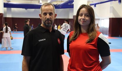Teşvikiyle başladığı tekvandoda şimdi sporcu yetiştiriyor