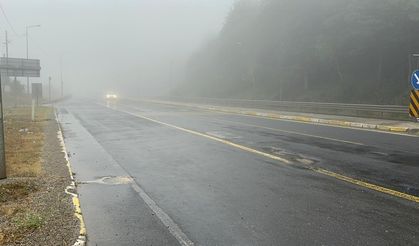 Bolu Dağı'nda sis meydana geldi