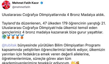 Türk Öğrencilerden Coğrafya Olimpiyatı’nda Büyük Başarı