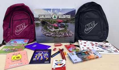 Çamlıdere Belediyesi'nden 1 sınıf öğrencilerine kırtasiye desteği