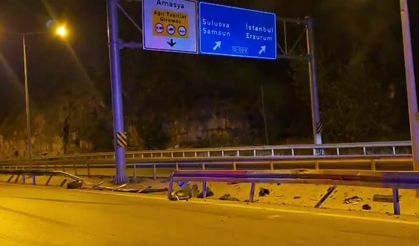 Amasya'da feci kaza: 1 ölü, 3 yaralı