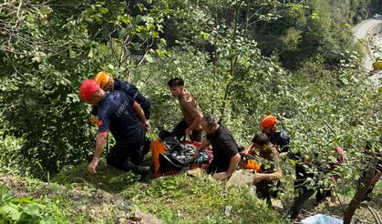 Giresun'da korkutan kaza