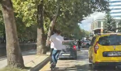 Kastamonu’da Çocukların Tehlikeli Skuter Yolculuğu