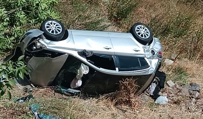 Otomobil uçuruma yuvarlandı!