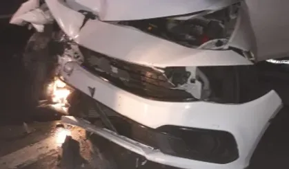 Edirne'de panikleten kaza