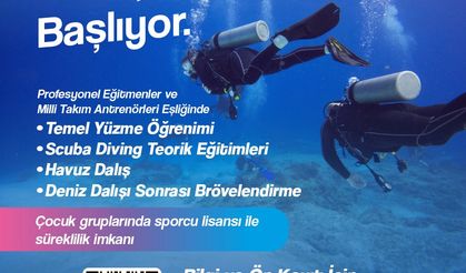 Etimesgut Belediyesi'nden temel dalış eğitimi!