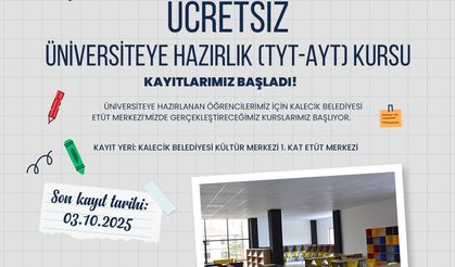 Kalecik Belediyesi'nden TYT AYT kursu