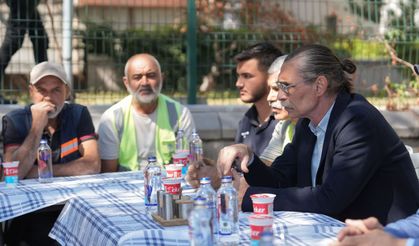 Erdal Beşikçioğlu'ndan tesis inşaatı ve işçilere ziyaret!