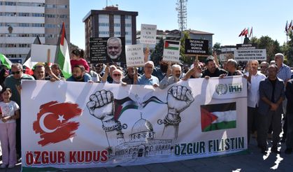 Kırıkkale'de “Gazze'ye saldırı” protestosu