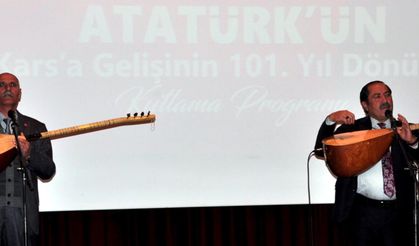 Atatürk'ün Kars'a gelişi kutlandı