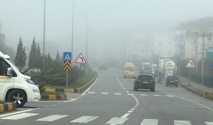 Bartın'da sisli hava etkili oldu