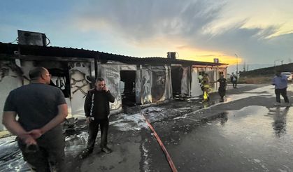 Kahramanmaraş’ta Konteyner Okulda Yangın