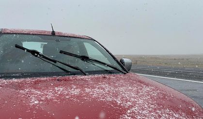 Kars ve Ardahan'da kar yağışı!