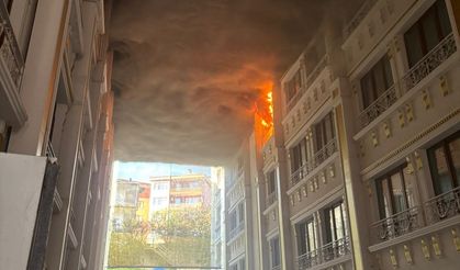 Otelin makine dairesinde yangın çıktı