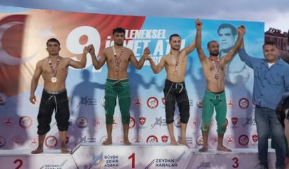 Kızılcahamamlı Pehlivanlardan Adana’da Madalya Yağmuru