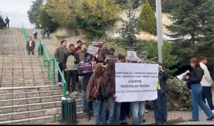 Kocaeli’de iş cinayeti sonrası üniversite öğrencilerinden eylem