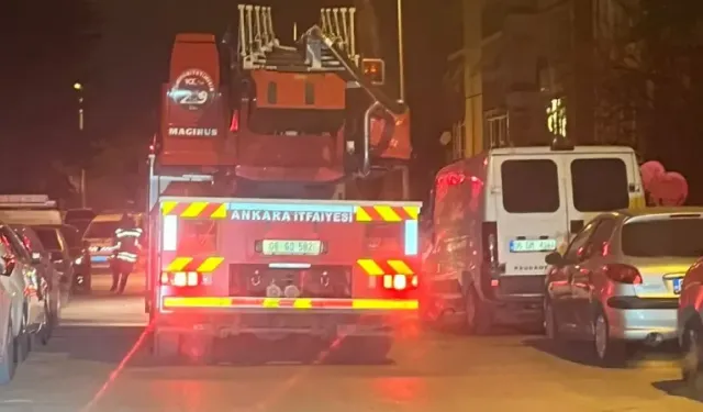 Mamak'ta evinde mahsur kalan kişi kurtarıldı