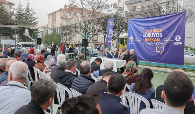 Sincan'da "Vatandaş Soruyor Başkan Cevaplıyor" etkinliği