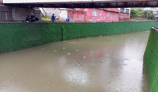 Nazilli'de Sağanak Yağış Etkili Oldu