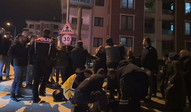 Otomobil ile çarpışan motosikletin sürücüsü ağır yaralandı