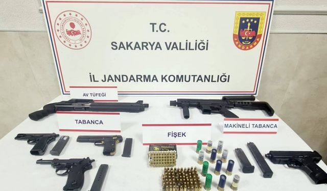 Sakarya'da silah kaçakçılarına operasyon