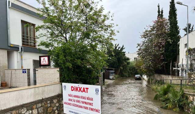 Sel suları denizi kahverengiye döndürdü