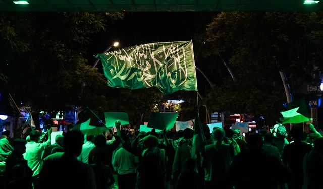 Başkentte Gazze'ye saldırı protestosu
