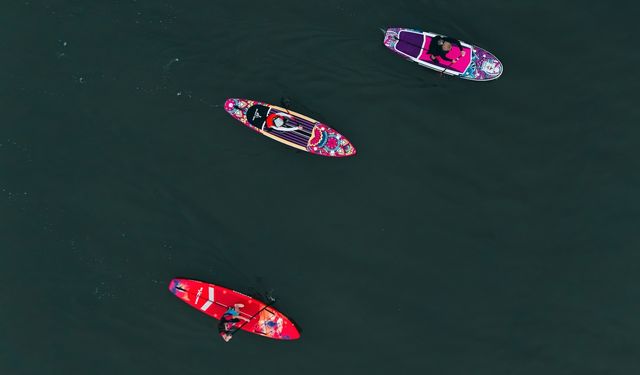 Mogan Gölü'nde Sup Board eğitimi verildi!