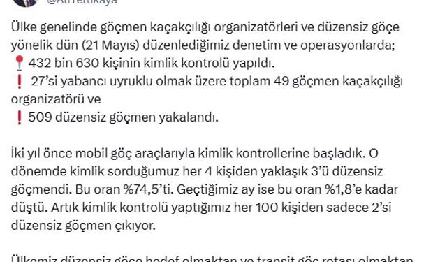 509 düzensiz göçmen yakalandı!