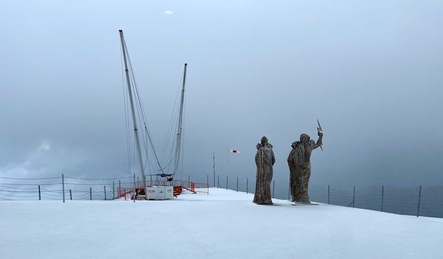 Antalya'da Mayıs ayında kar!