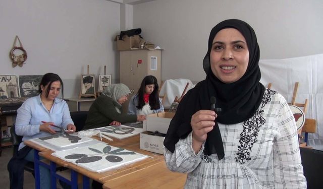 Ev hanımlarından mozaik sanatçılığ!