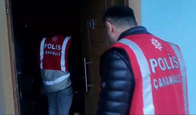 Gökçeada'da 2 aileye şafak operasyonu düzenlendi!
