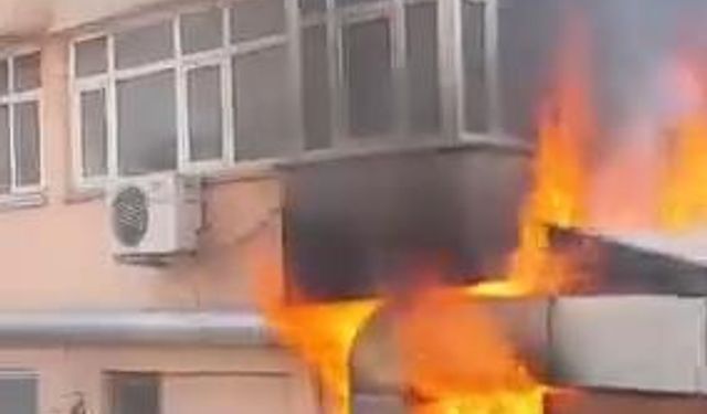 Mecidiyeköy'de korkutan yangın