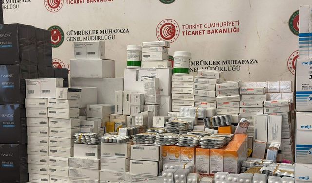 TIR'da elektronik sigara ile ilaç ele geçirildi