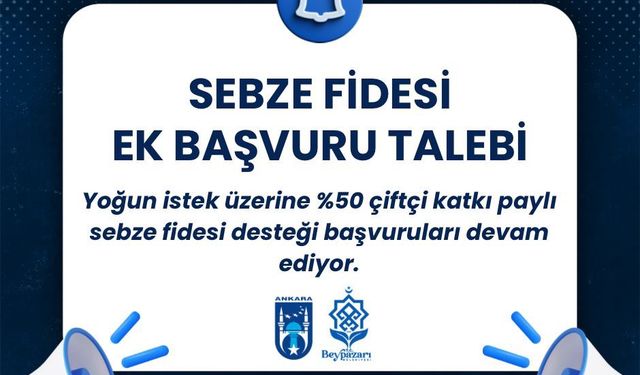 Beypazarı'nda çiftçilere ek başvuru müjdesi
