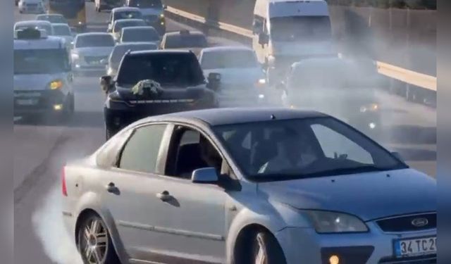 Drift yapan sürücüye 46 bin TL'lik ceza