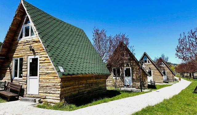 Çamlıdere Belediyesi ilçeye Bungalov Ev kazandırdı