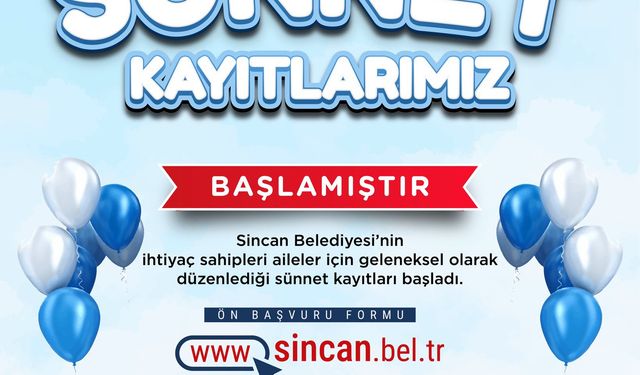 Sincan'da 4. Sünnet Şöleni başlıyor!