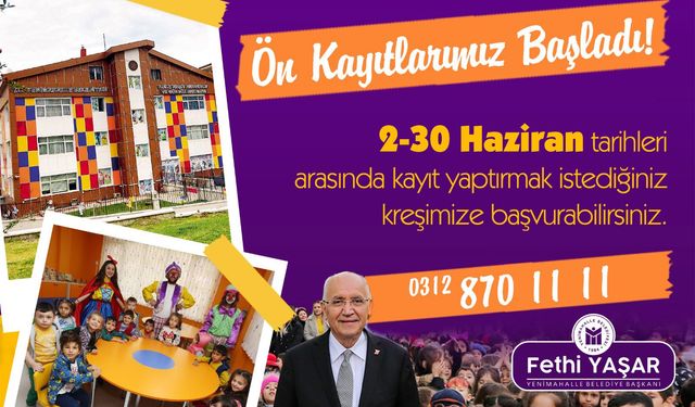 "Yenimahalle’nin çocukları emin ellerde."