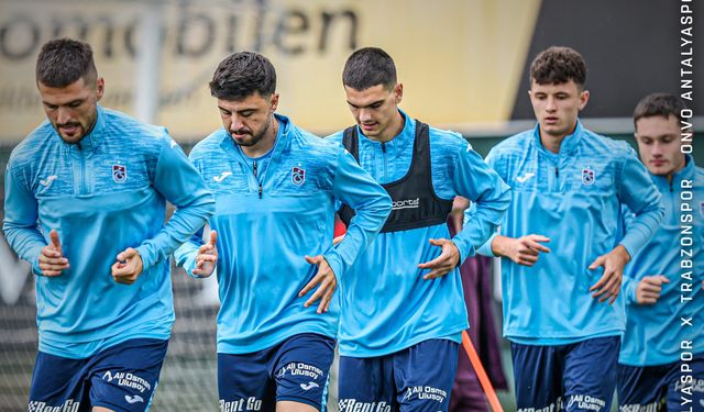 Trabzonspor'da,  Antalyaspor Mesaisi Sürüyor