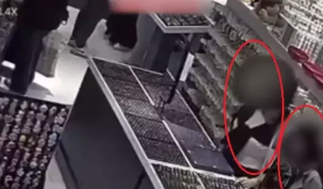 Takı dükkanında hırsızlık yaptı