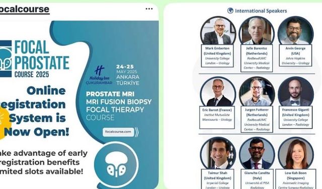 Focal Prostate Course 2025, Ankara'da başlıyor