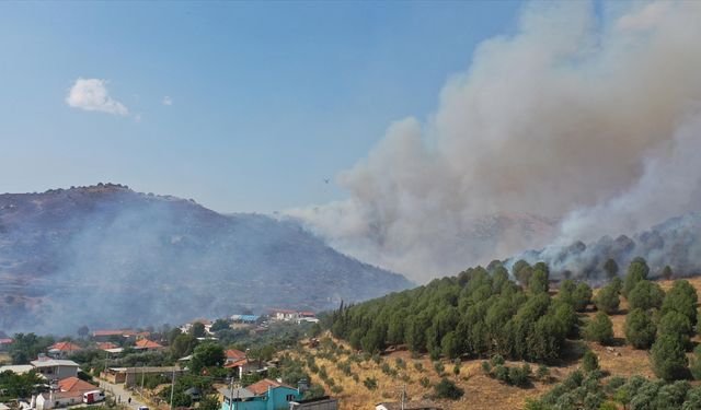 Efeler’de Alev Alarmı: 2 Uçak, 5 Helikopter Bölgeye Sevk Edildi