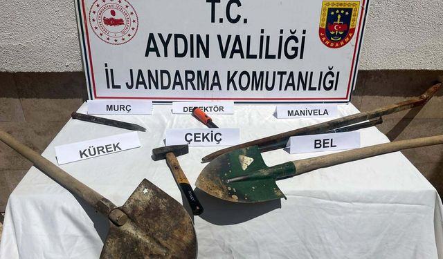 Aydın'da kaçak kazı!