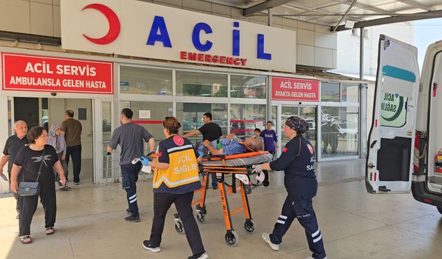 Boya yaparken elektrik akımına kapıldı!