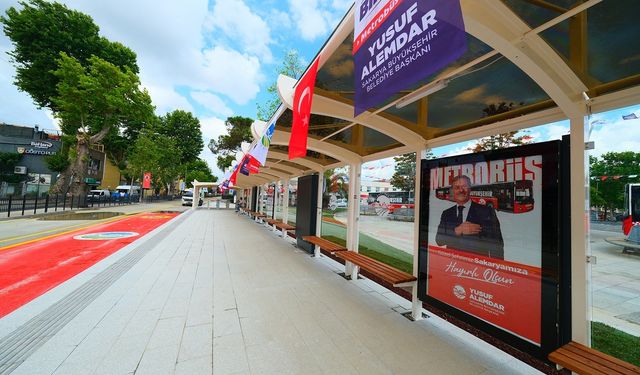 Sakarya'da metrobüs hattı 1'inci etabı tamamladı