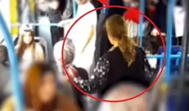 Halk otobüsünde bulduğu altın kolyeyi çaldı